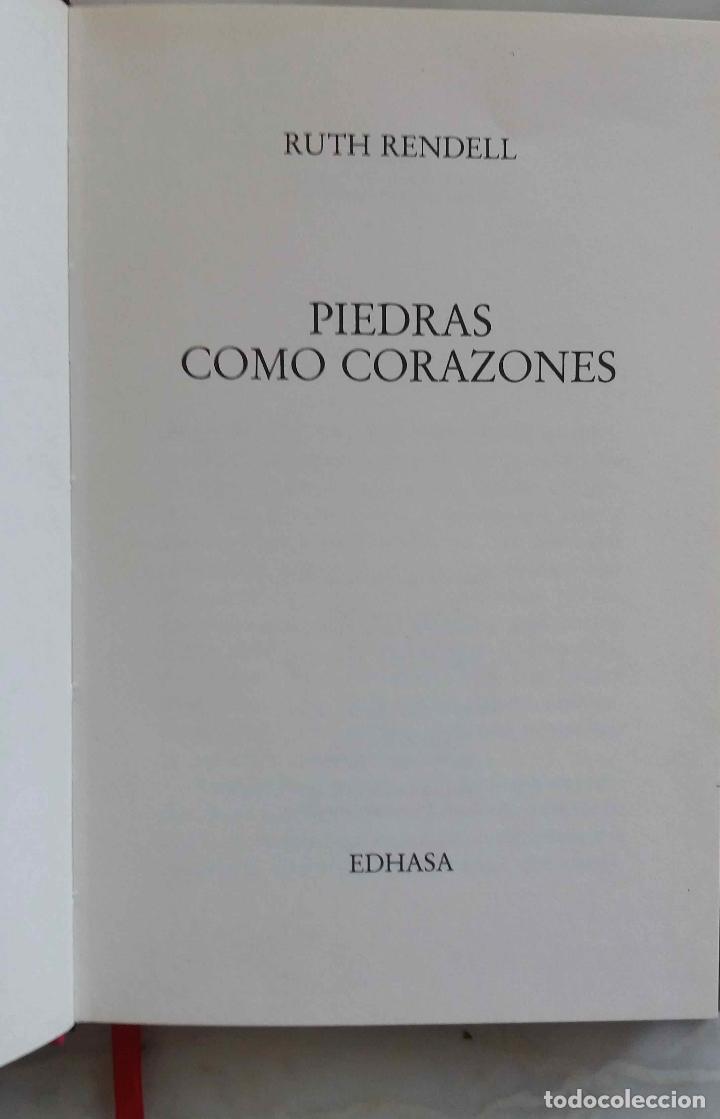 Libros de segunda mano: RUTH RENDELL. PIEDRAS COMO CORAZONES. LIBRO EDHASA. - Foto 2