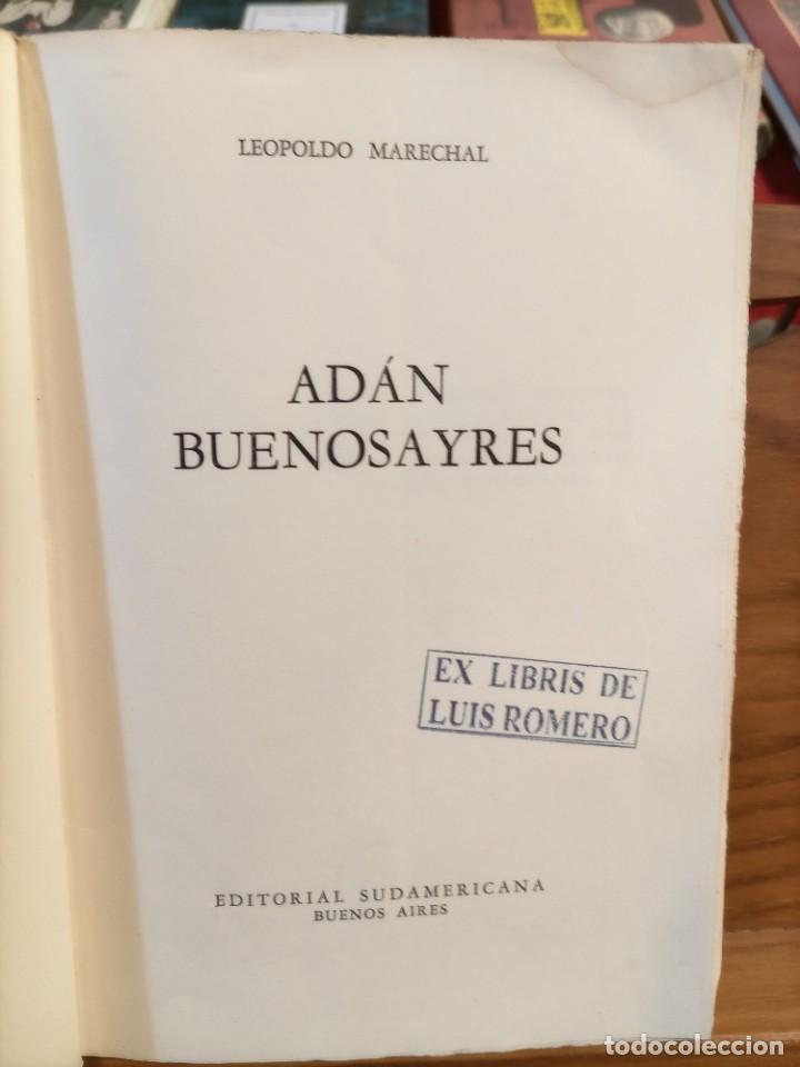 Libros de segunda mano: ADAN BUENOSAYRES - LEOPOLDO MARCHAL - 1948 - PRIMERA EDICION - SUDAMERICANA - Foto 3 - 258781870