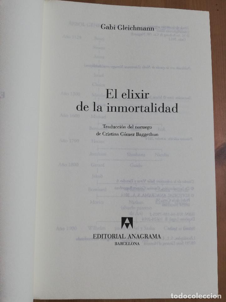 Libros de segunda mano: EL ELIXIR DE LA INMORTALIDAD (GABI GLEICHMANN) - Foto 2