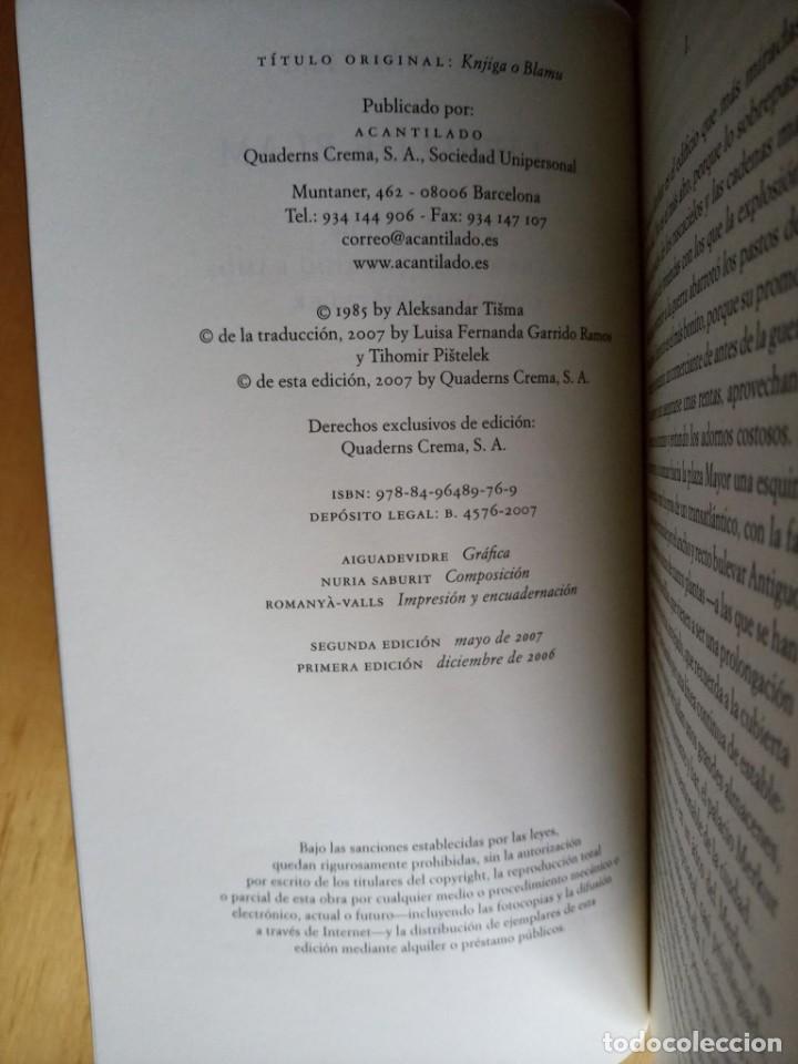 Libros de segunda mano: ALEKSANDAR TISMA EL LIBRO DE BLAM - Foto 5