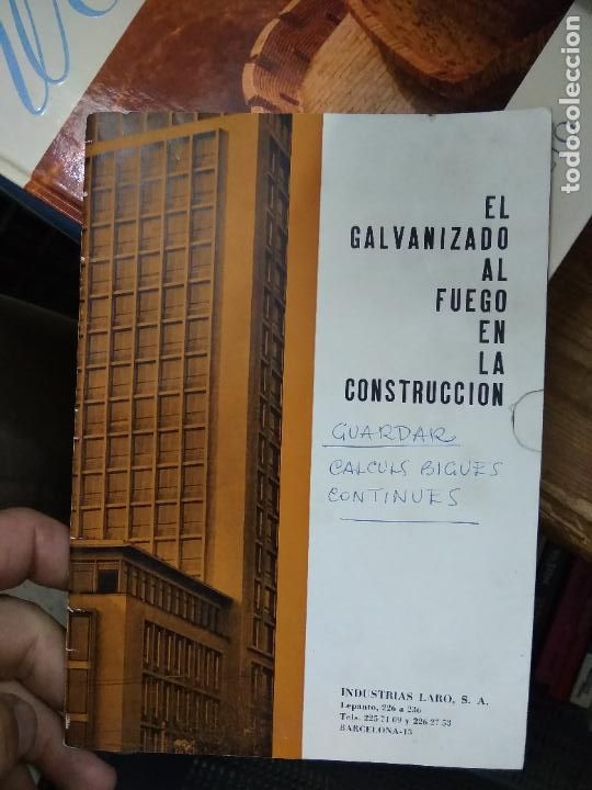 Libri di seconda mano: El galvanizado al fuego en la construcci&oacute;n. L.12820-705
