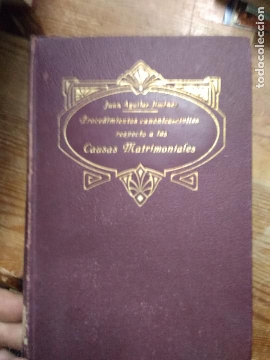 Libri di seconda mano: Causas de divorcio y nulidad de matrimonio, Juan Aguilar Jim&eacute;nez. L.2604-1470
