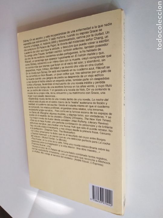 Libros de segunda mano: La noche del or&aacute;culo / Paul Auster - Foto 2
