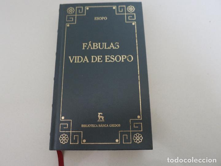 Libros de segunda mano: Esopo, f&aacute;bulas vida de Esopo, biblioteca b&aacute;sica Gredos