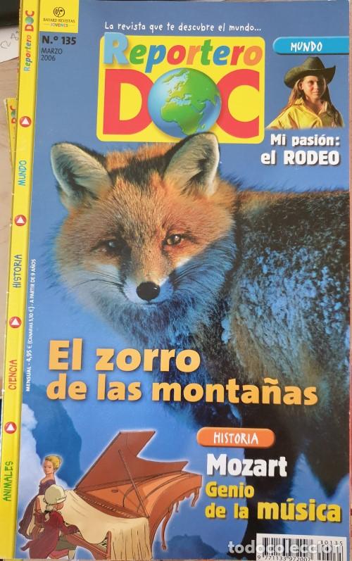 Gebrauchte B&uuml;cher: REPORTERO DOC N&ordm; 135. EL ZORRO DE LAS MONTA&Ntilde;AS. HISTORIA: MOZART, GENIO DE LA MUSICA. -