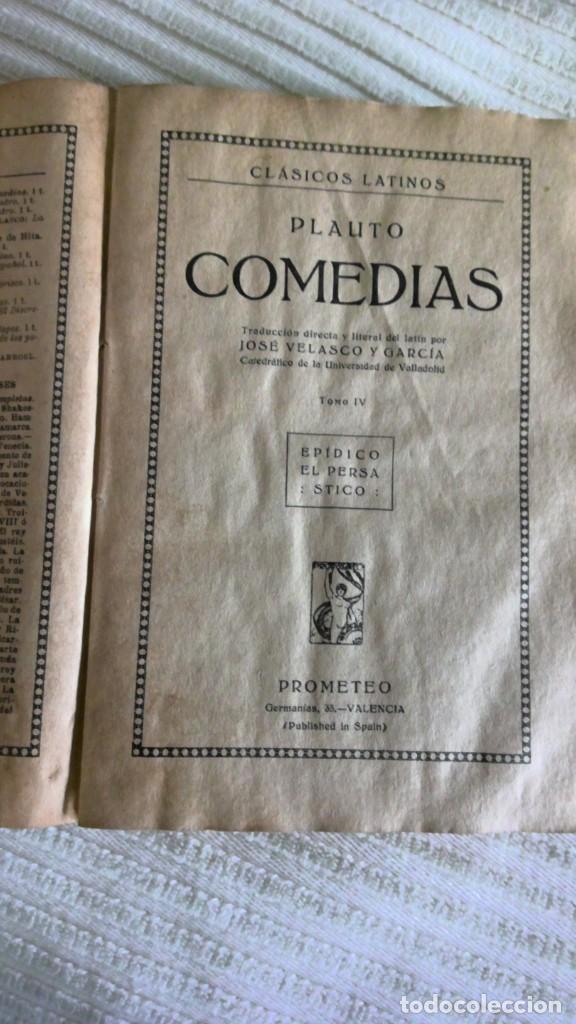 Libros de segunda mano: Libros de Plauto de principios del siglo XX - Foto 5