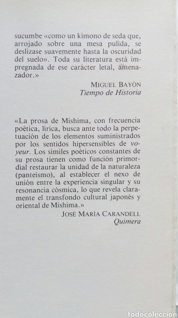 Libros de segunda mano: Sed de amor. Yukio Mishima. - Foto 4