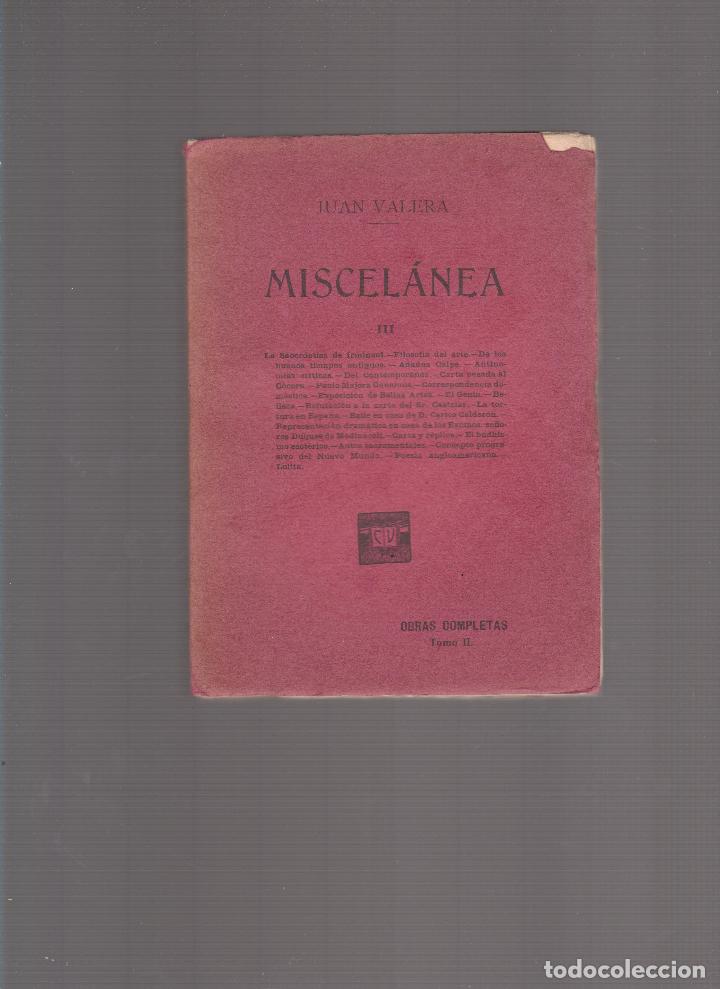 Libros de segunda mano: Miscelania III, Juan Valera - Foto 1
