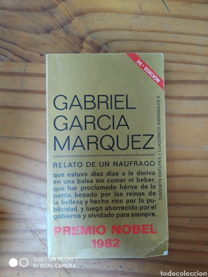 Libros de segunda mano: Relato de un n&aacute;ufrago. - Foto 1