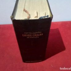 Libros de segunda mano: LIBRO LEYES CIVILES DE ESPAÑA DE MEDINA Y MARAÑON 1949. Lote 262414465