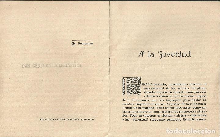 Libros de segunda mano: A LA JUVENTUD - MARIA DE LA PE&Ntilde;A - Foto 2