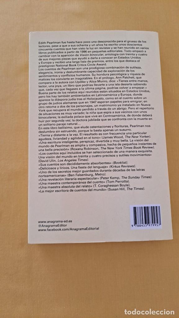 Libros de segunda mano: EDITH PEARLMAN - VISI&Oacute;N BINOCULAR - EDICIONES ANAGRAMA 2018 - Foto 5