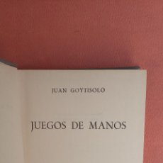 Libros de segunda mano: JUEGOS DE MAMOS. JUAN GOYTISOLO. EDICIONES DESTINO.