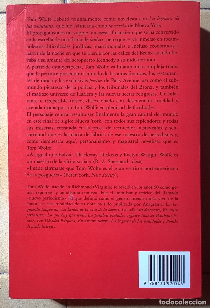 Libros de segunda mano: &ldquo;La hoguera de las vanidades&rdquo; de Tom Wolfe - Foto 2
