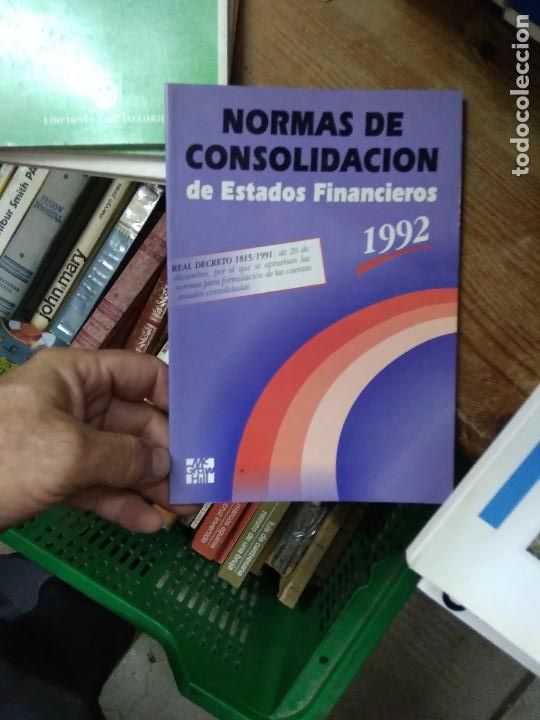 Livres d'occasion: Normas de consolidaci&oacute;n de estados financieros 1992. L.11649-1723