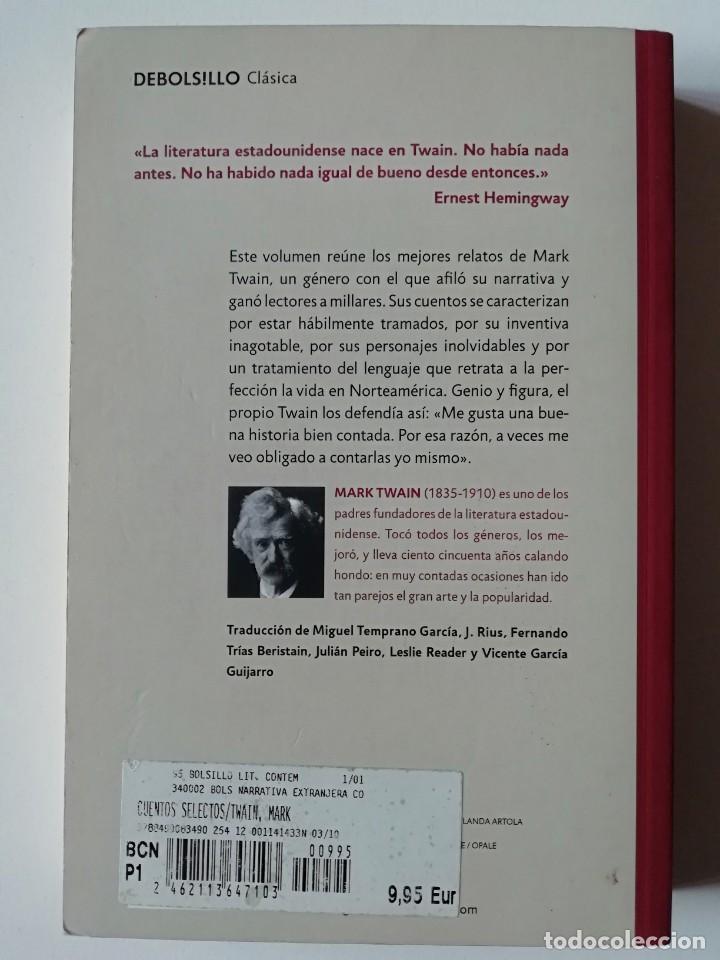 Libros de segunda mano: CUENTOS SELECTOS - MARK TWAIN - ED. DEBOLSILLO 2010 - Foto 2