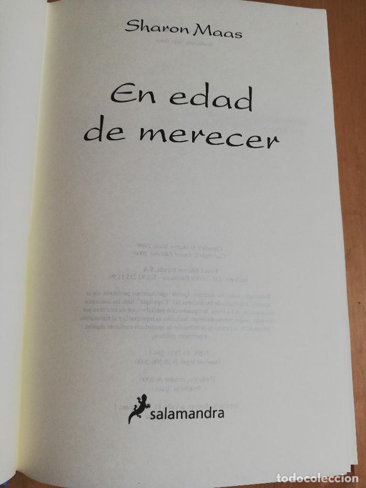 Libros de segunda mano: EN EDAD DE MERECER (SHARON MAAS) - Foto 2