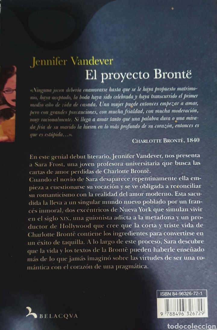 Libros de segunda mano: El proyecto bronte Jennifer vandever - Foto 2