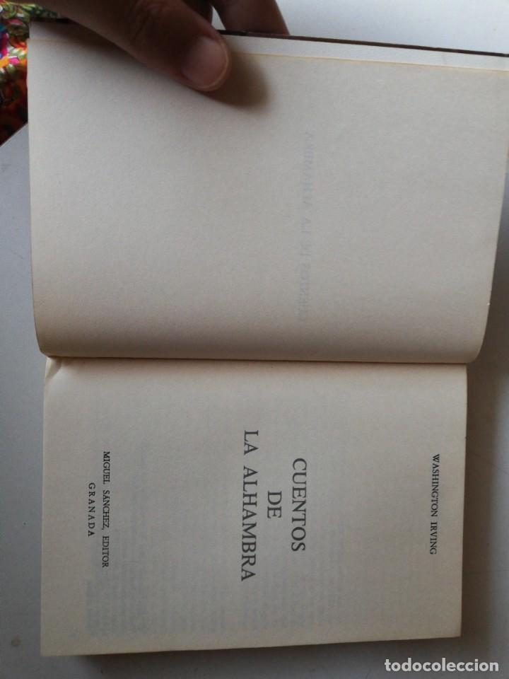 Libros de segunda mano: Cuentos de la Alhambra. W. Irving. 1976 - Foto 3