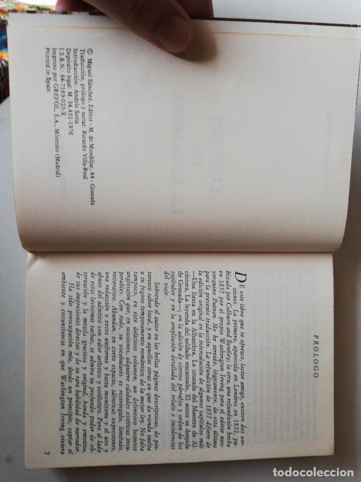 Libros de segunda mano: Cuentos de la Alhambra. W. Irving. 1976 - Foto 4