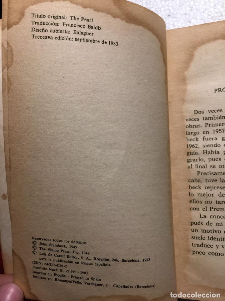 Libros de segunda mano: La perla - John Steinbeck - Foto 4