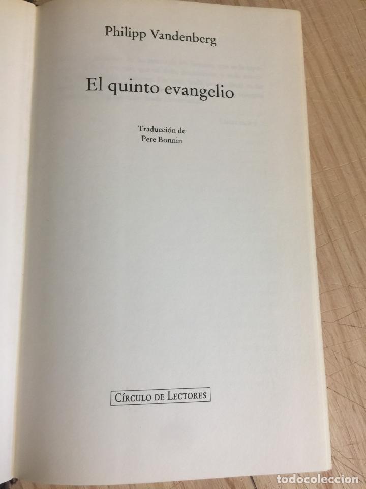 Libros de segunda mano: El quinto evangelio - Philipp Vandenberg - Foto 5