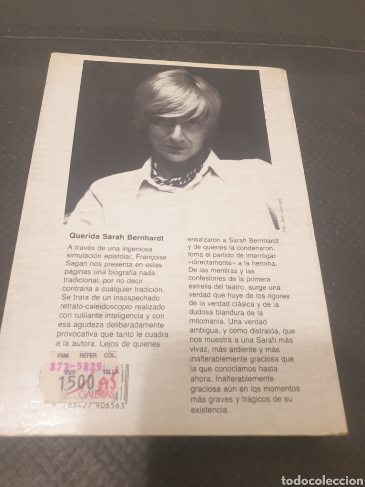 Libros de segunda mano: Querida Sarah bernhardt, 1988 - Foto 4