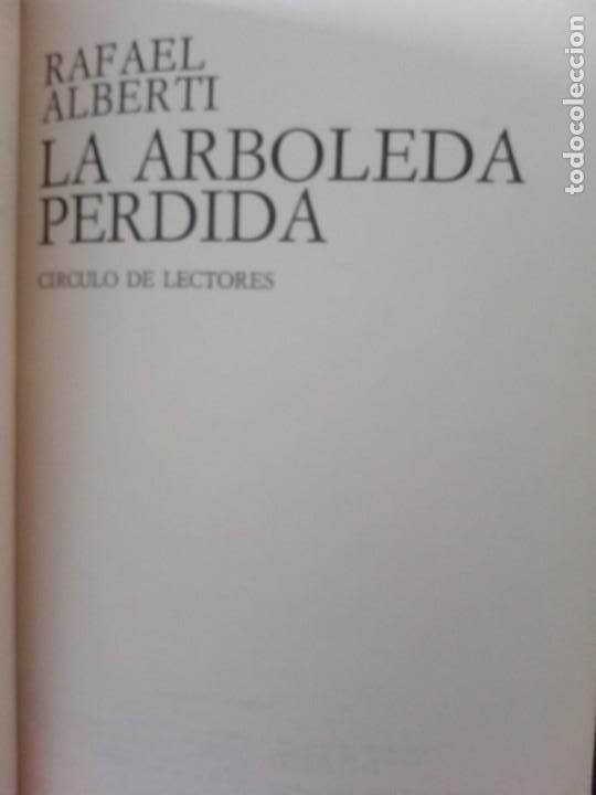 Libros de segunda mano: La Arboleda perdida.Rafael Alberti. - Foto 2