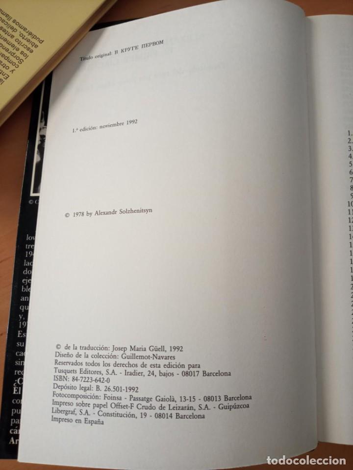 Libros de segunda mano: ALEXANDR SOLZHENITSYN EL PRIMER CIRCULO - Foto 6