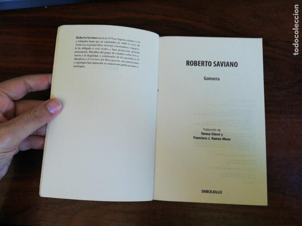 Libros de segunda mano: GOMORRA - ROBERTO SAVIANO. 2009 - Foto 2