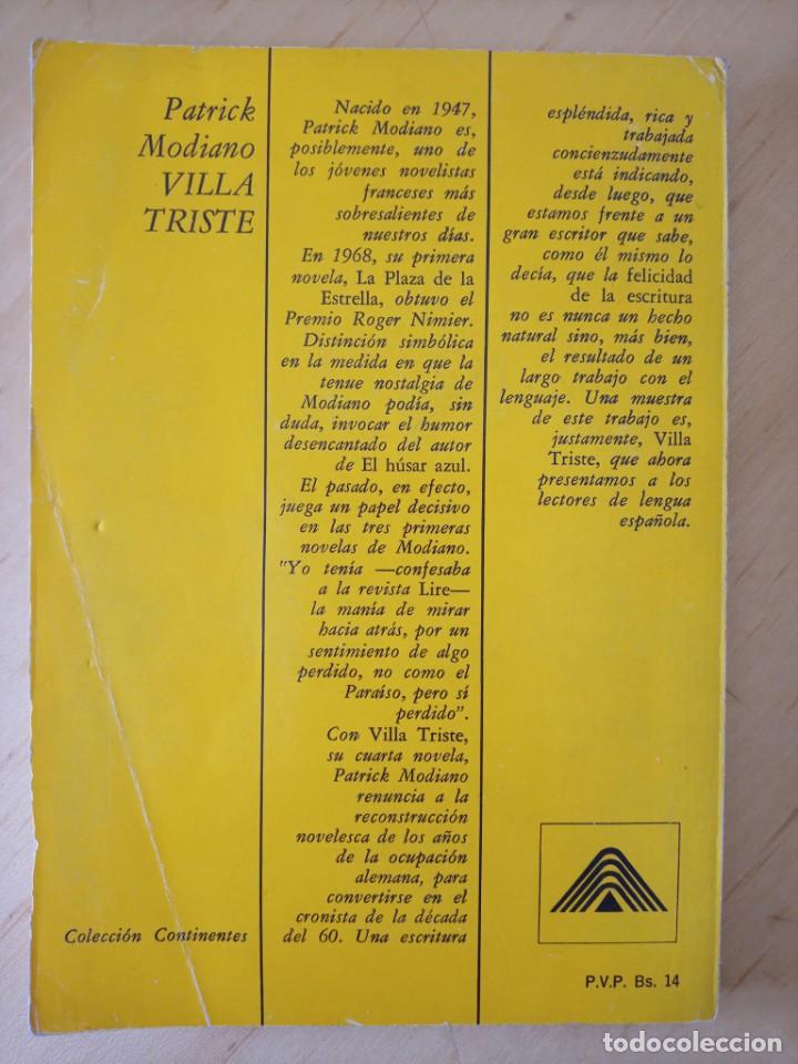 Libros de segunda mano: PATRICK MODIANO VILLA TRISTE - Foto 2