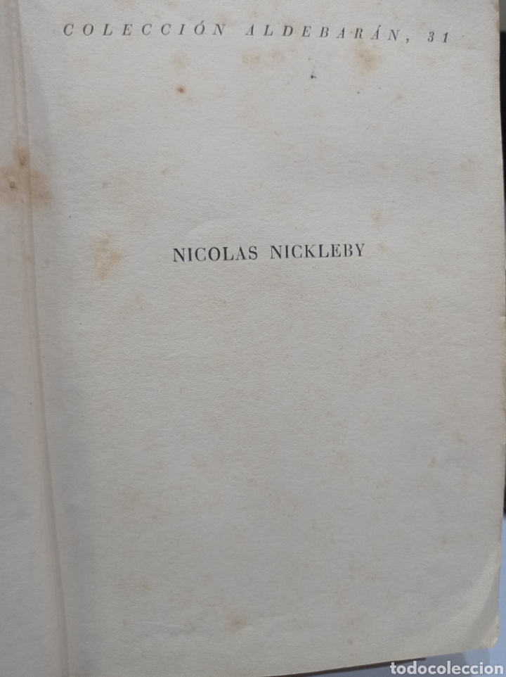 Libros de segunda mano: Nicolas Nickleby. Charles Dickens - Foto 2