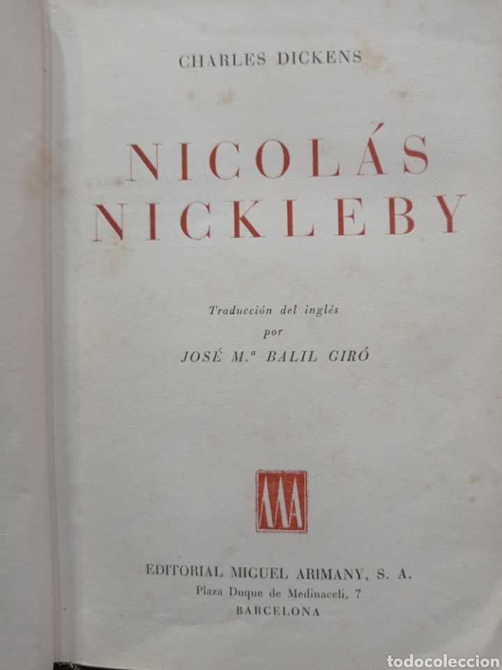 Libros de segunda mano: Nicolas Nickleby. Charles Dickens - Foto 3