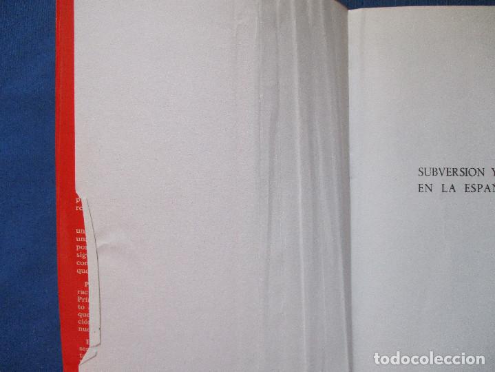 Libros de segunda mano: SUBVERSI&Oacute;N Y REVERSI&Oacute;N EN LA ESPA&Ntilde;A ACTUAL / 1974 - Foto 4