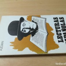 Libri di seconda mano: LECTURAS ESPAÑOLAS / AZORIN / AGRUPACION NACIONAL COMERCIO LIBRO / GUI-22. Lote 274821148