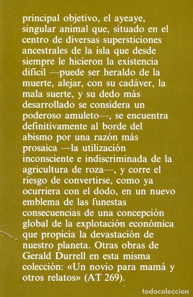 Libros de segunda mano: RESCATE EN MADAGASCAR. De Gerald Durrell. - Foto 3