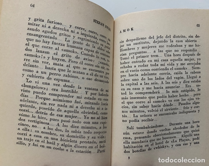 Libros de segunda mano: Amok - ZWEIG, Stefan - Foto 2