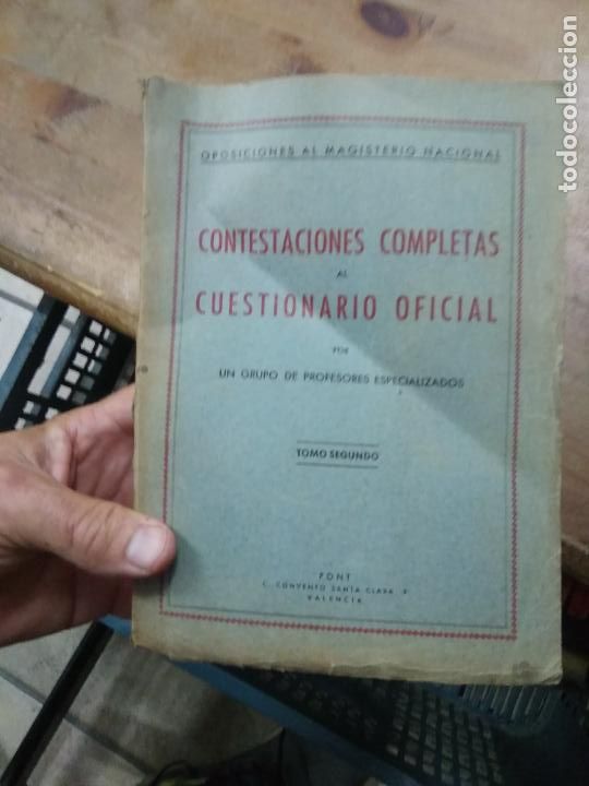 Gebrauchte B&uuml;cher: Contestaciones completas al cuestionario oficial por profesores. Tomo II. L- 25992