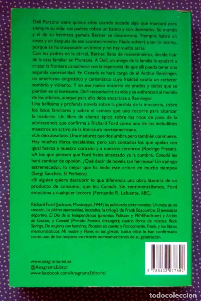 Libros de segunda mano: CANADA - RICHARD FORD - Editorial ANAGRAMA - Foto 2