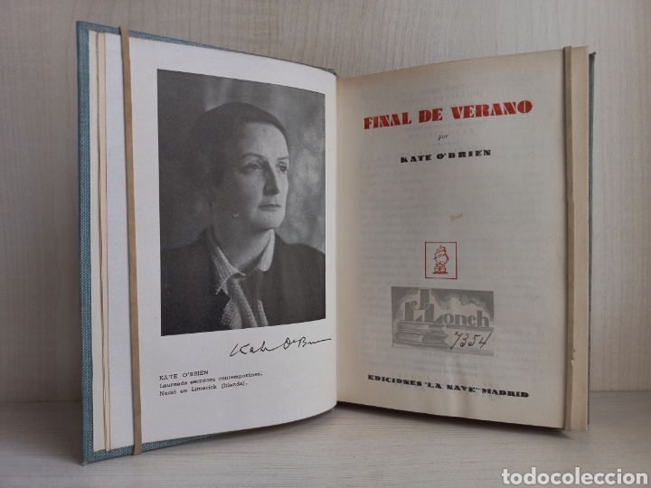 Libros de segunda mano: Final de verano. Kate OBrien. Ediciones La Nave. - Foto 6