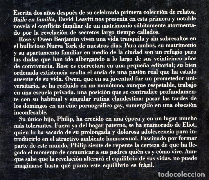 Libros de segunda mano: EL LENGUAJE PERDIDO DE LAS GRUAS. De David Leavitt. - Foto 2