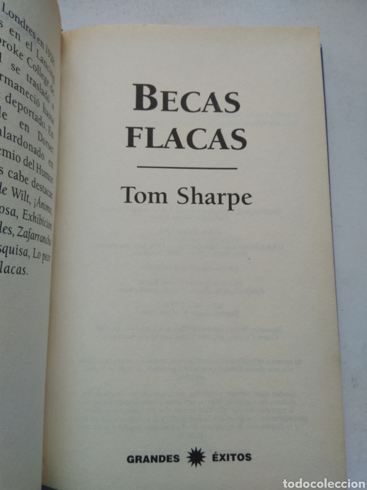Libros de segunda mano: BECAS FLACAS/TOM SHARPE - Foto 2