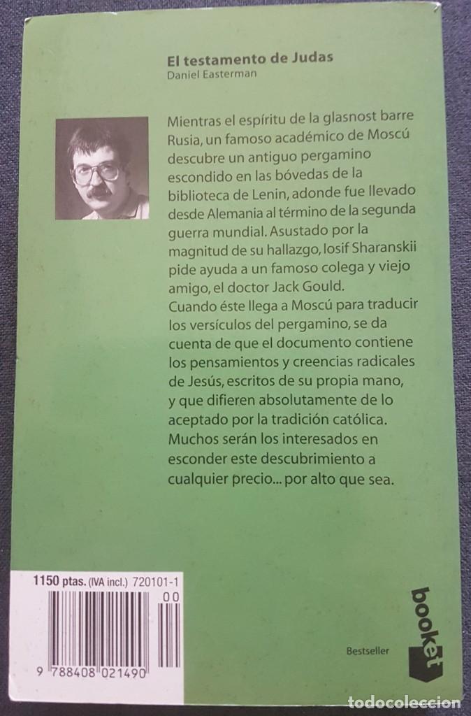 Libros de segunda mano: Libro El Testamento de Judas de Daniel Easterman - Foto 2