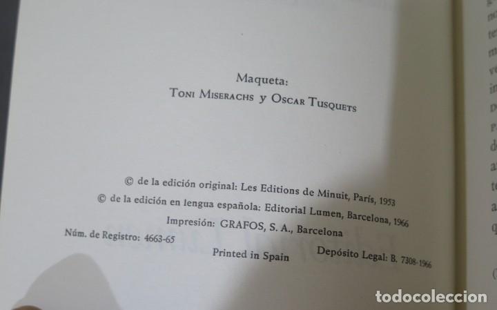 Libros de segunda mano: 1966.- EL INNOMBRABLE. BECKETT - Foto 2