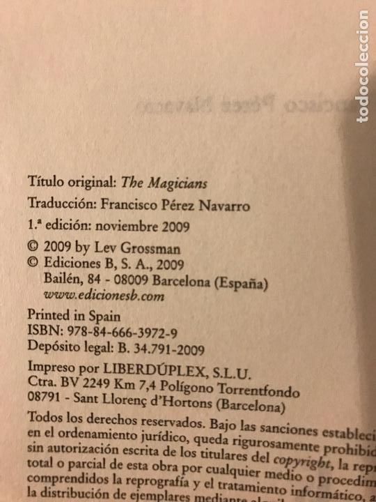 Libros de segunda mano: Los magos. Lev Grossman. - Foto 3