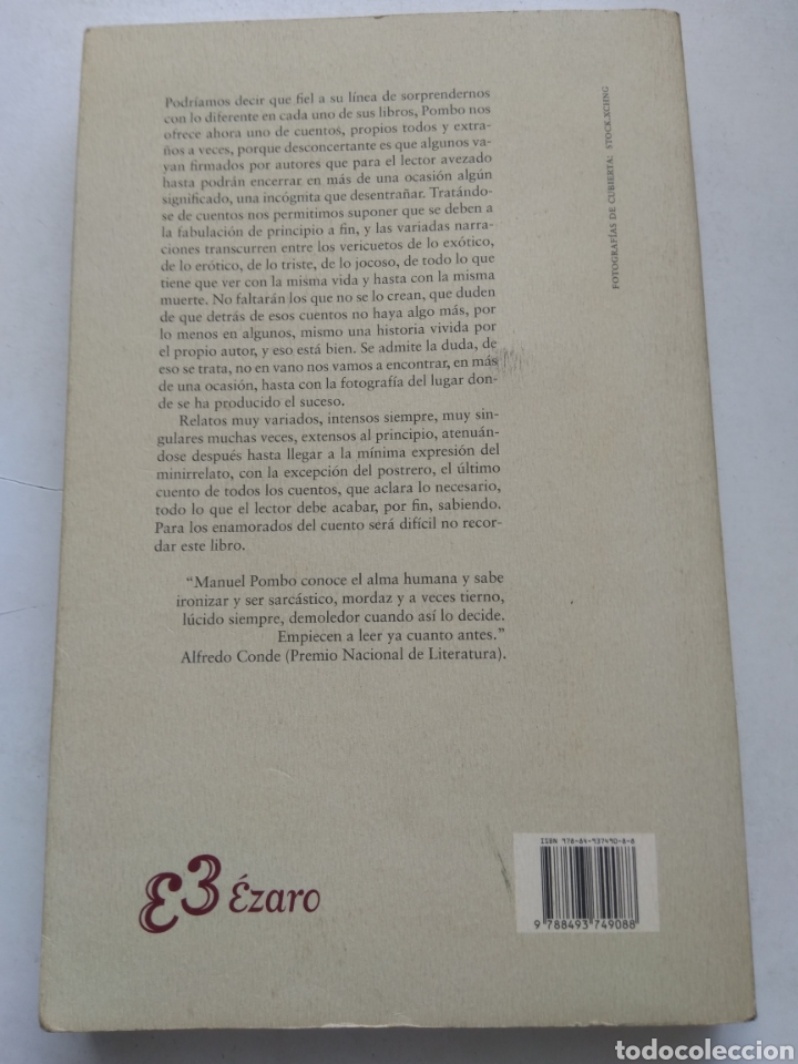 Libros de segunda mano: CUENTOS PROPIOS Y EXTRA&Ntilde;OS/MANUEL POMBO ARIAS - Foto 5