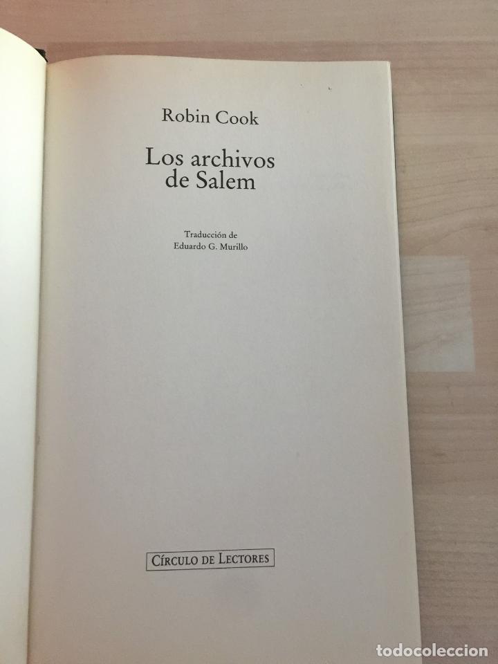 Libros de segunda mano: Los archivos de salem - Robin Cook - Foto 3