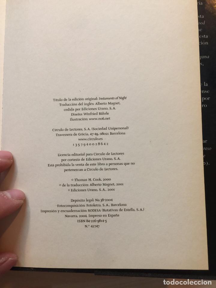 Libros de segunda mano: Instrumentos de la noche - Thomas H. Cook - Foto 3