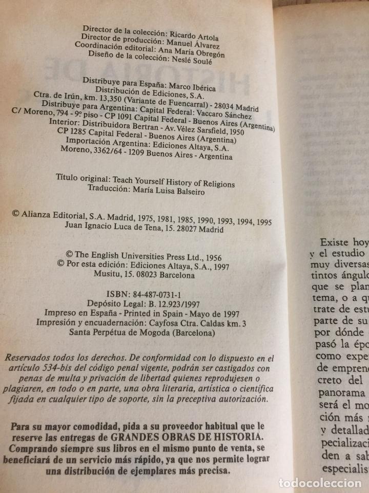 Libros de segunda mano: Historia de las religiones - E. O. James - Foto 3