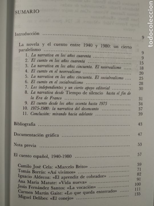 Libros de segunda mano: El cuento espa&ntilde;ol 1940-1980 - Foto 4